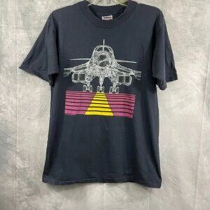 Bomber Shirt two sided graphic print single stitch LVintage 1988 B-1B Strategic